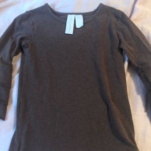Brown Matilda Jane 3/4 length sleeve top